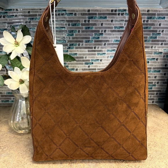 NWT Hammitt Tim Chocolate Diamond Suede purse - Picture 2 of 7